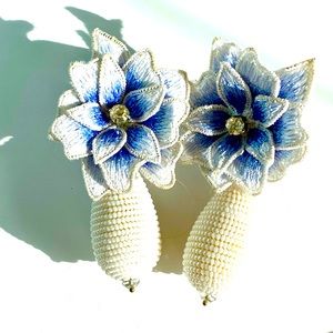 Lavender Floral Earrings